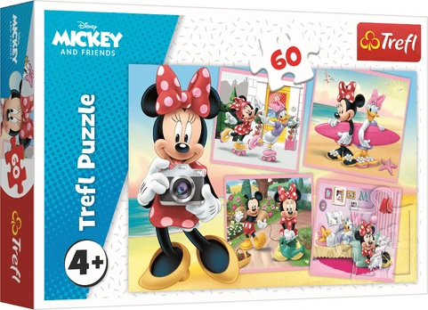 Dėlionė Trefl Pelytė Minė (Minnie Mouse), 60 d.
