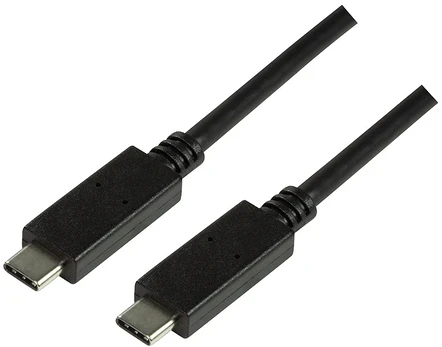 Kabelis Logilink CU0129 USB-C - USB-C USB-C, USB-C, 1 m, juoda