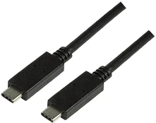 Kabelis Logilink CU0129 USB-C - USB-C USB-C, USB-C, 1 m, juoda kaina