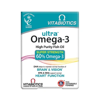 Maisto papildas VITABIOTICS Ultra Omega-3 N60