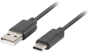 Laidas Lanberg USB To USB Type-C USB, USB Type-C, 1.8 m, juoda
