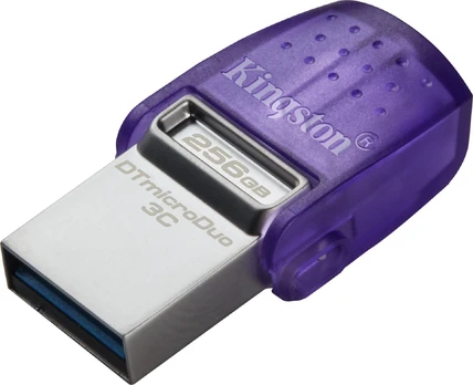 Kingston DataTraveler microDuo 3C 256GB USB Type-A + USB Type-C USB Flash drive