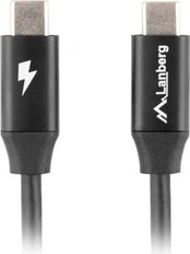Kabelis Lanberg USB-C - USB-C USB-C, USB-C, 0.5 m, juoda