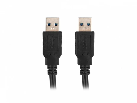 Kabelis Lanberg USB - USB USB, USB, 0.5 m, juoda