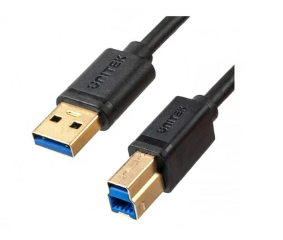 UNITEK C14095BK-2M USB kabelis USB 2.0 SPAUSDINtuvas M/M 2M USB 3.0 5Gbps