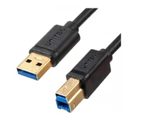 UNITEK C14095BK-2M USB kabelis USB 2.0 SPAUSDINtuvas M/M 2M USB 3.0 5Gbps kaina