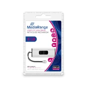 USB atmintinė MediaRange MR915, sidabro, 8 GB kaina