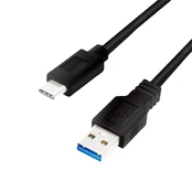 Kabelis Logilink USB - USB-C USB, USB-C, 3 m, juoda kaina