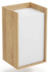 Spintelė Mobius 1D, balta/ąžuolo, 50 cm x 41 cm x 83 cm kaina