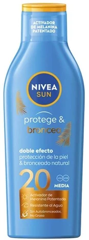 Apsauginis kremas nuo saulės Nivea Protect & Tan SPF20, 200 ml