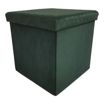 Pufas Domoletti Mateo, žalias, 38 cm x 38 cm x 38 cm