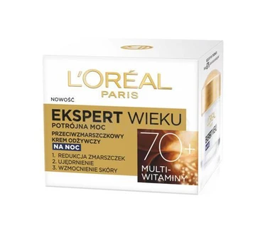 Naktinis veido kremas L'Oreal Age Expert 70+, 50 ml, moterims, 70+