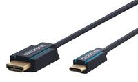 Clicktronic USB-C - HDMI 2.0 -kaapeli, 3 m, musta
