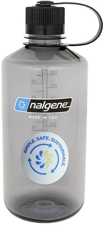 Gertuvė Nalgene Buteliukas Nalgene Narrow Mouth Sustain 1L Szara