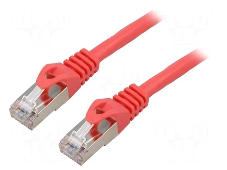 LANBERG patchcord cat.6 0.5m FTP red | PCF6-10CC-0050-R