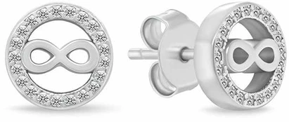 Brilio Silver Sidabrinis stones Infinity with zircons EA1241W