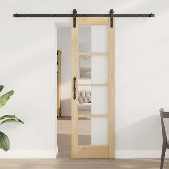 Slankios durys ORKDAL Natūrali ir juoda 61 x 198,5 cm