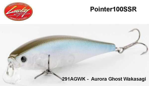 Lucky Craft Floating Pointer 100 SSR 291AGWK Aurora Ghost Wakasagi 10 cm