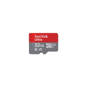 SANDISK Ultra 32GB microSDHC + SD Adp. kaina