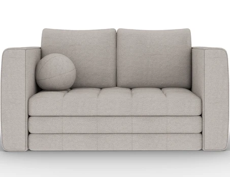 Kastol sofa bed, gray chenille, Modern, Gray