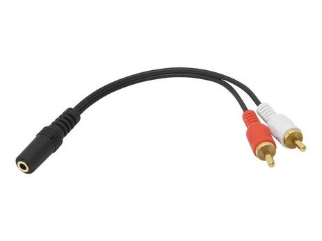 Blow RCA skirstytuvas: 3.5 JACK -2 RCA PLUG