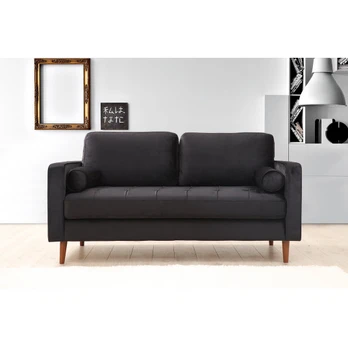 Dvivietė sofa Rome-Black Juodas Ąžuolas