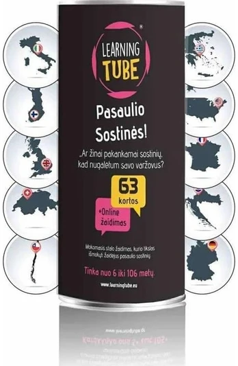 Stalo žaidimas „Pasaulio sostinės“