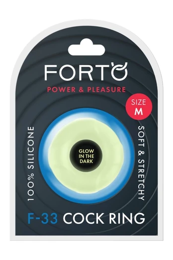 FORTO F-33 21mm Silicone Comfort Ring Medium Glow-in-the-Dark