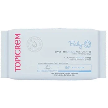 Topicrem BABY water-based cleansing wipes 60 units