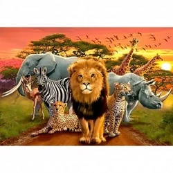 Deimantinis paveikslas African Beasts WD2403