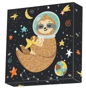 DOTZ BOX kūrybinis rinkinys piešimas deimantais sloth universe 22x22cm, 11NDBX018 kaina