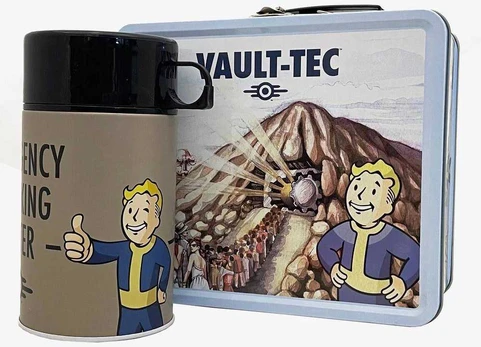 Bethesda Fallout Clean Vault-Tec Lunchbox & Flask