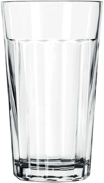 Tall glass, 350 ml, Paneled