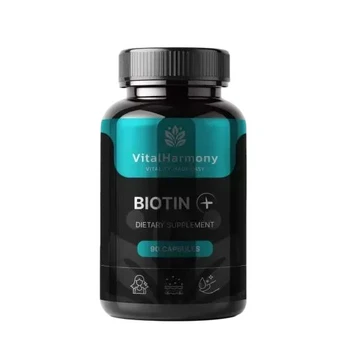 Vitalharmony Biotin Plus Biotinas, 90 kapsulių