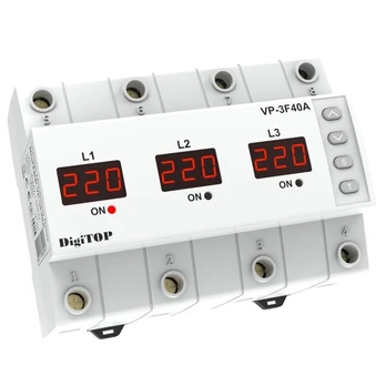 Trifazių įtampos rele DigiTOP VP-3F40A 1 vnt.