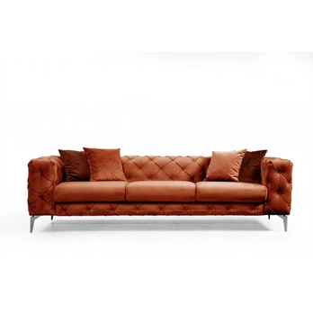 Trivietė sofa Como-Orange Oranžinė