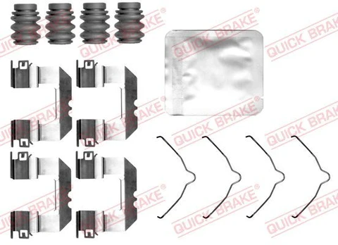 Priedų komplektas, diskinių stabdžių trinkelės QUICK BRAKE 109-0191
