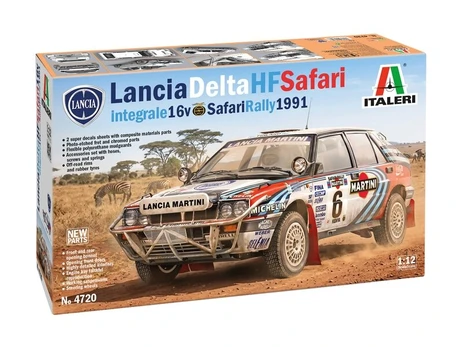 Italeri Lancia Delta Integrale Safari 16V plastikinis modelis 1:12, 33,5 cm