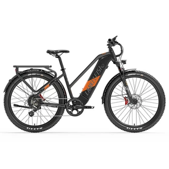 Elektrinis dviratis Lankeleisi MX600 Pro 27.5", oranžinis