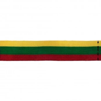 Lietuvos Respublikos trispalvė juostelė 30 mm, 1 m