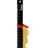 Medinė liniuotė 15cm MEŠKA kaina