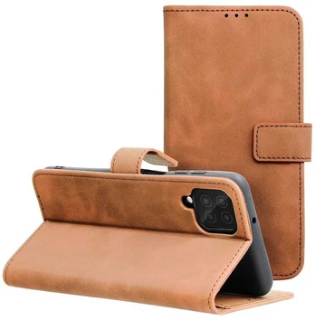 Dėklas Oem TENDER Book Case for SAMSUNG A12 ruda