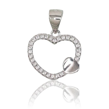 Sidabrinis pakabukas su cirkoniais „Beloved Heart IV“