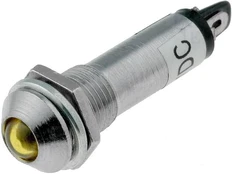 Signalinė lemputė LED 12V Ø8.2mm geltona