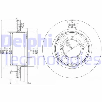Stabdžių diskas DELPHI BG3811
