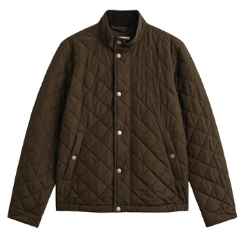 Striukė vyrams, Ruda, Classic quilted jacket