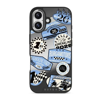 Finish Line - iPhone 17 Case, Elite Mirror Dark (MagSafe) / Silver