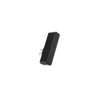 USAMS SJ386 Type-C+3.5mm įkrovimo ir garso adapteris juodas