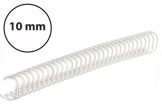 Įrišimo spiralės, 100vnt., baltos
