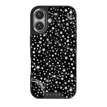 Starry Night - Stars iPhone 16 Plus Case, Elite Dark (MagSafe) / Silver